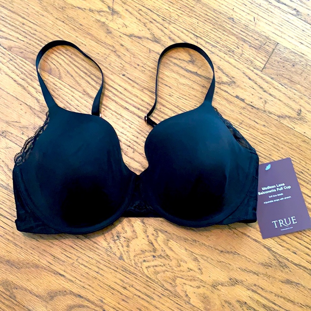 True Madison Lace Balconette Bra, NWT